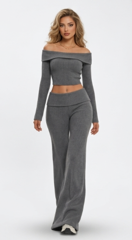 Off-Shoulder Strickset