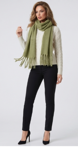 Classique Schal Matcha-Grün