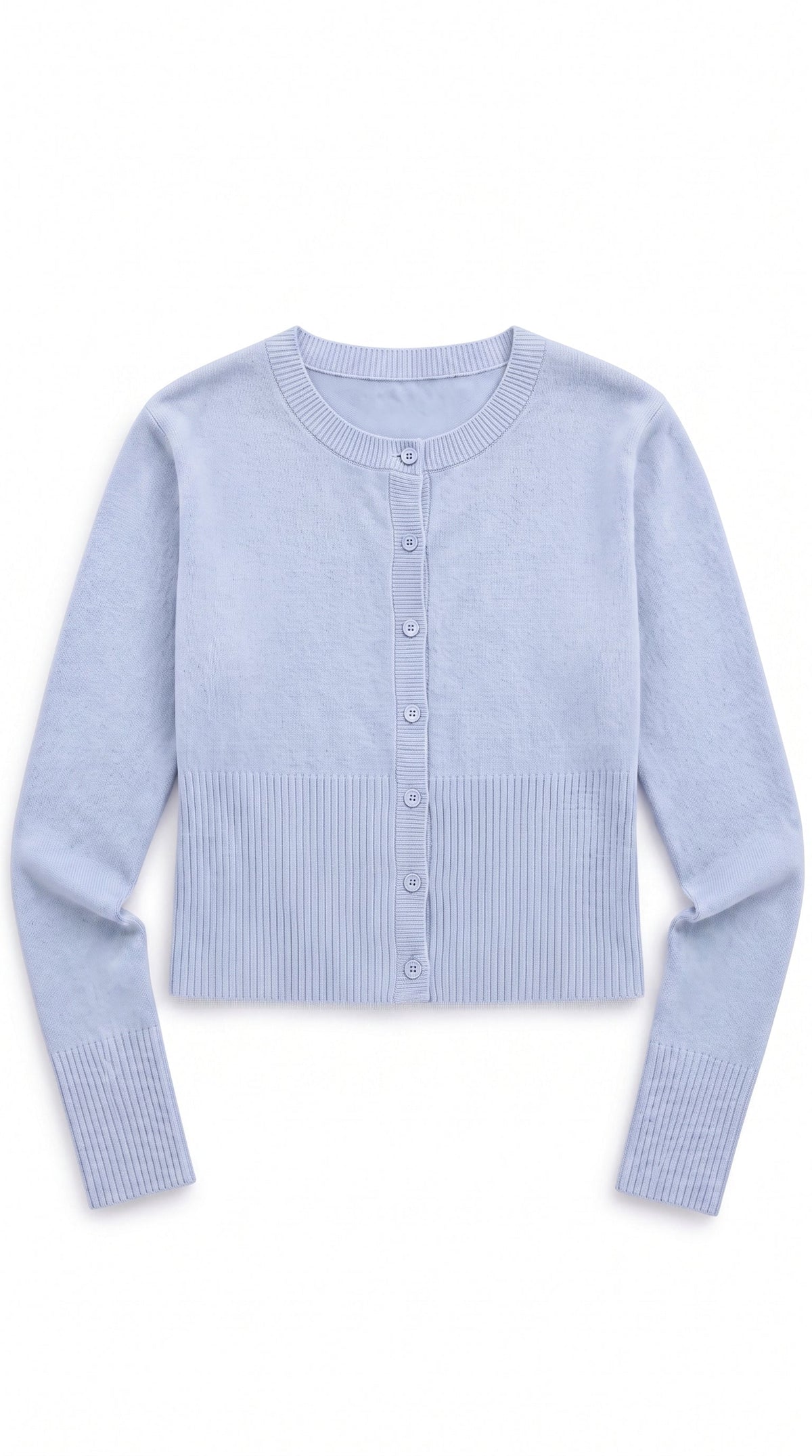 Cropped Cardigan Baby Blue