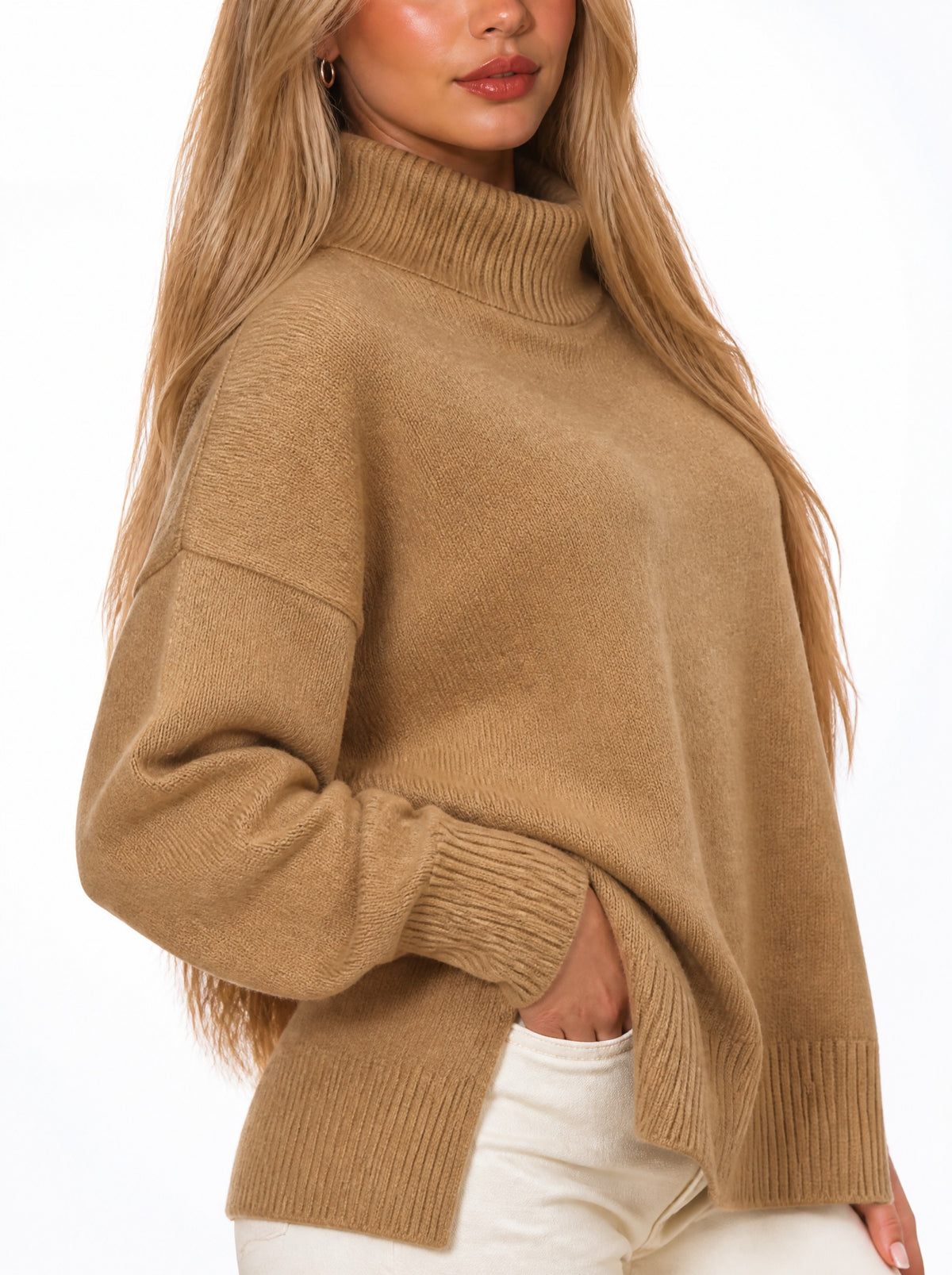 Pullover mit Schlitz – Modell 3